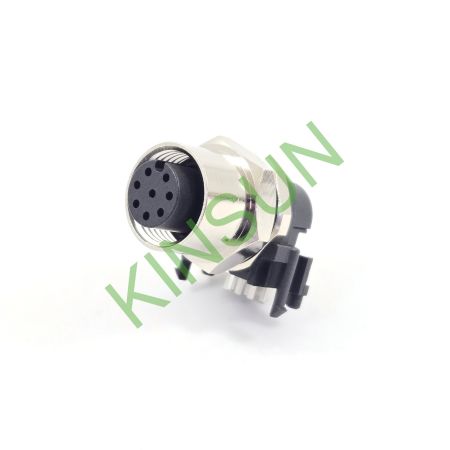 کانکتور زن 8 پین THT کدگذاری شده A M12 90°